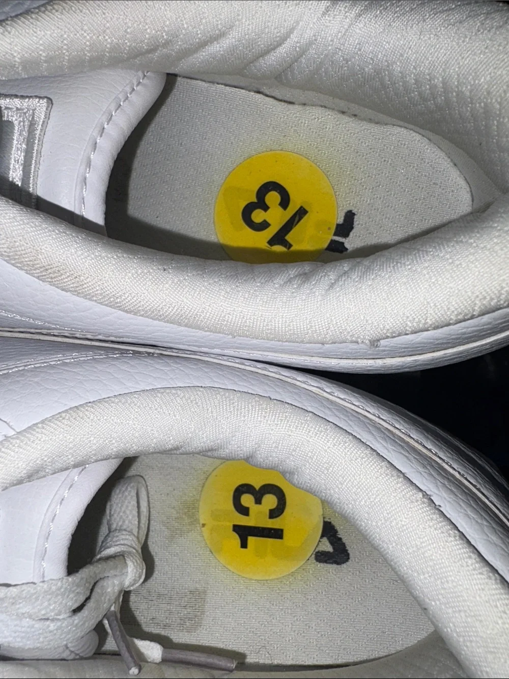 Fila Men's All-White Low-Top Sneakers size 13
